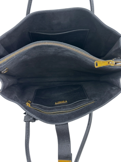 Miu Miu Sac à Main Madras Cuit Noir