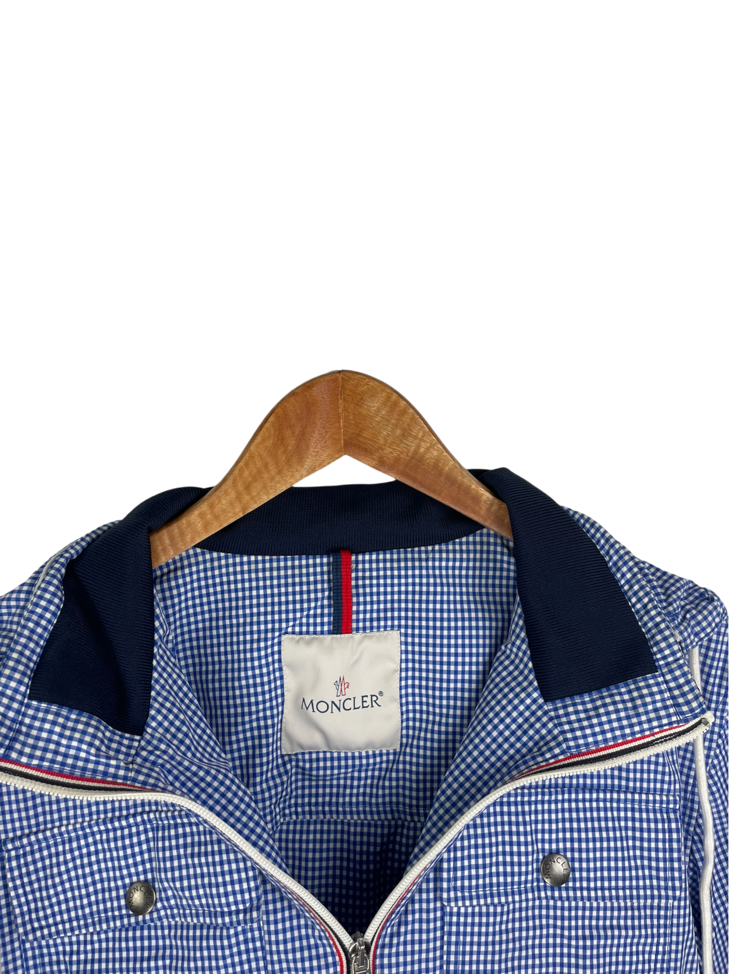 Moncler veste à carreaux