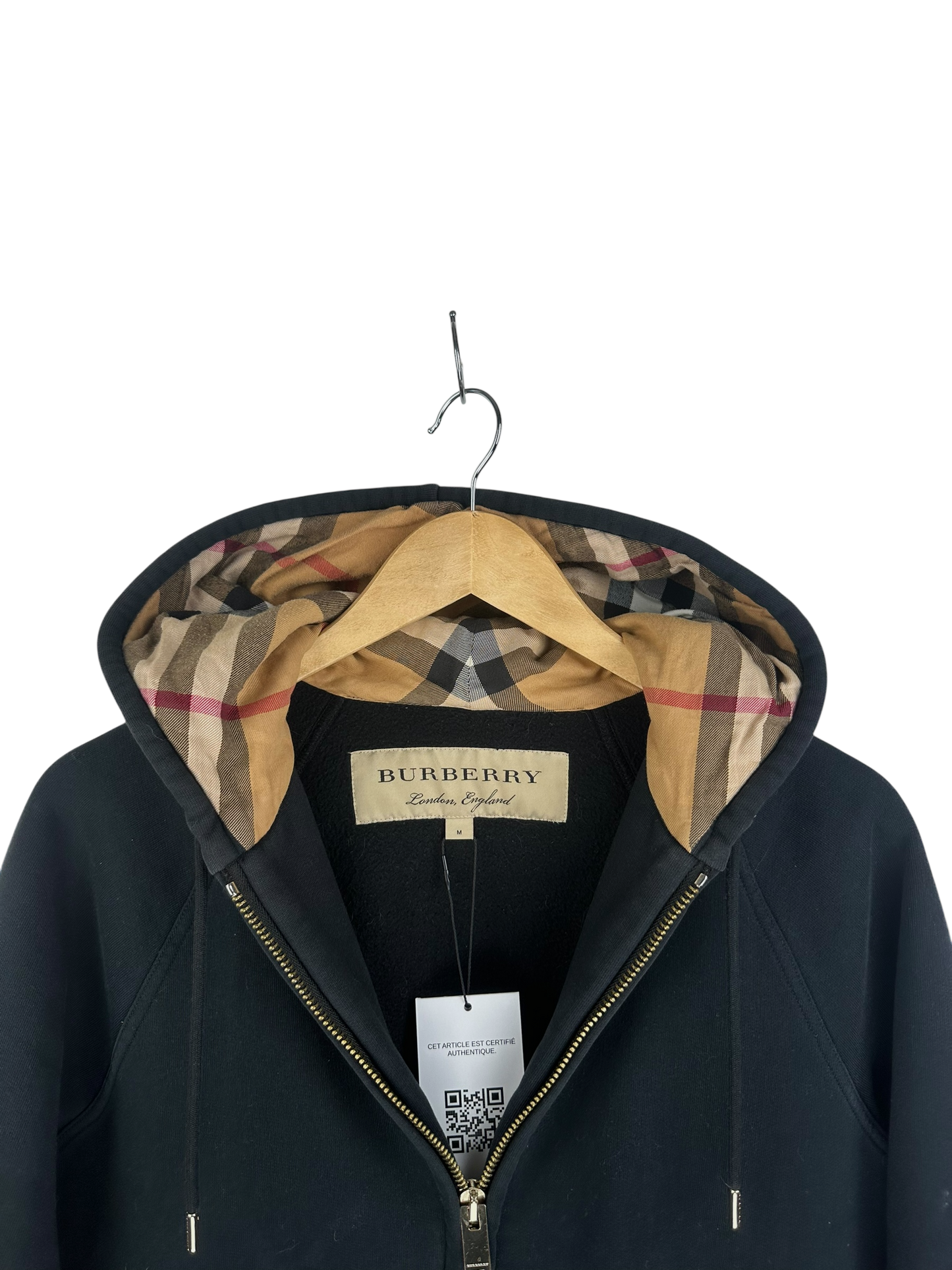 Burberry gilet à capuche