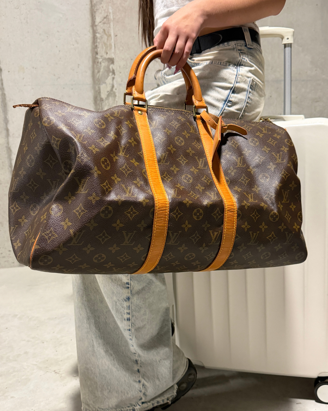 Keepall Louis Vuitton marron