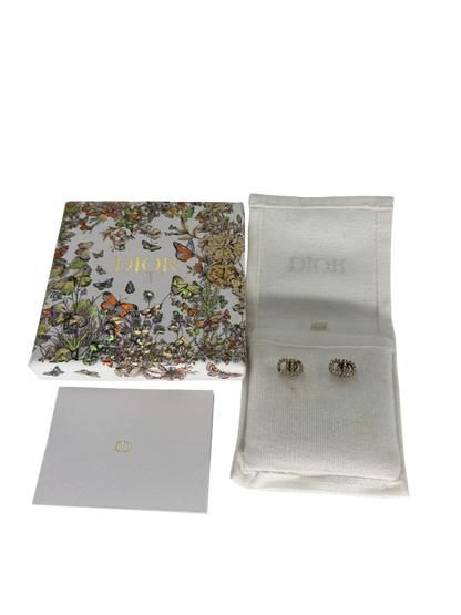 Dior Boucles d'oreilles argenté