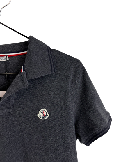 Moncler polo gris en coton