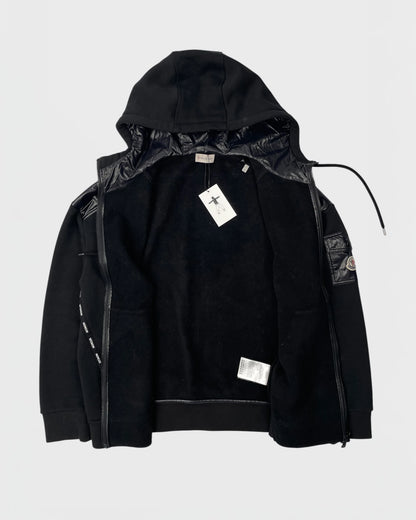 Moncler bi-matière veste à capuche