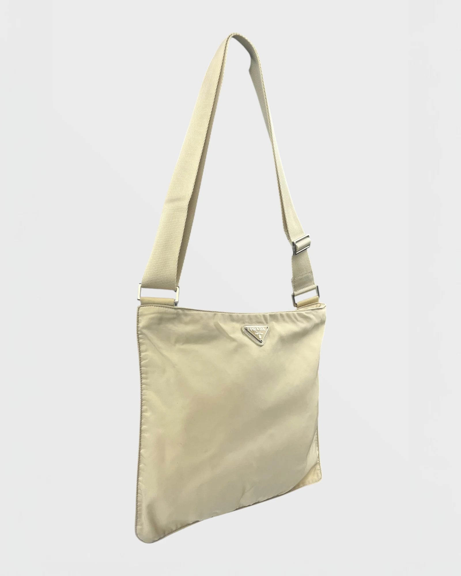 Prada sacoche nylon flat bag