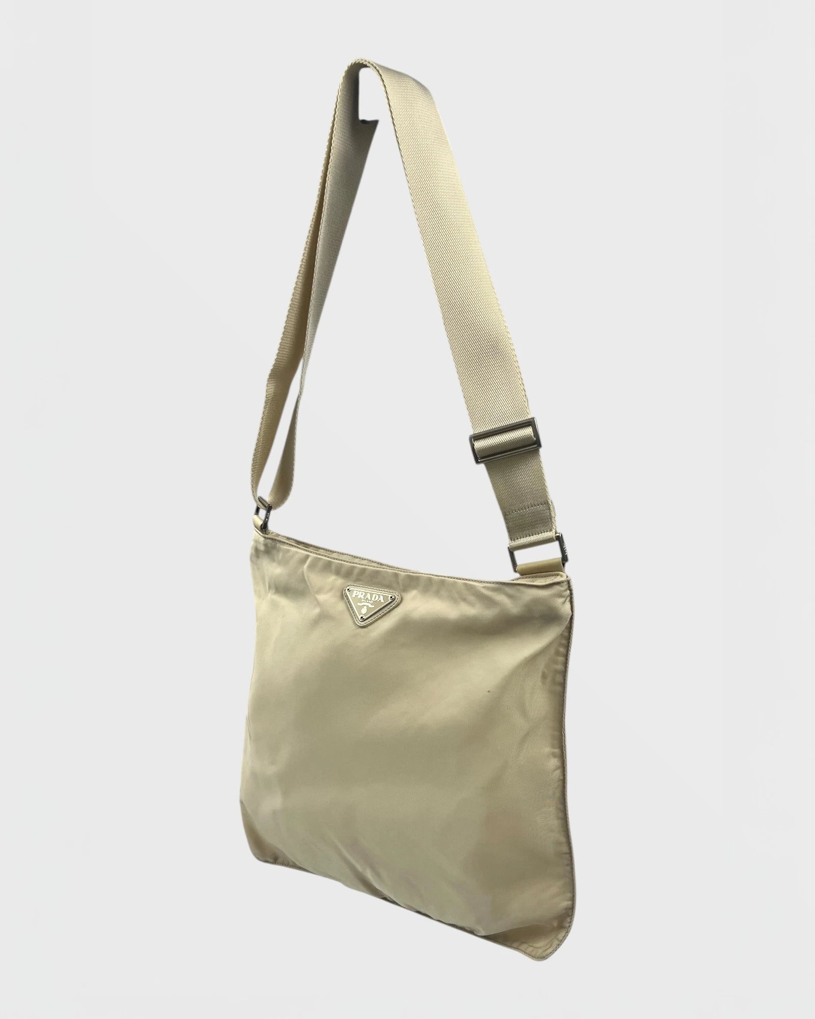 Prada sacoche nylon flat bag
