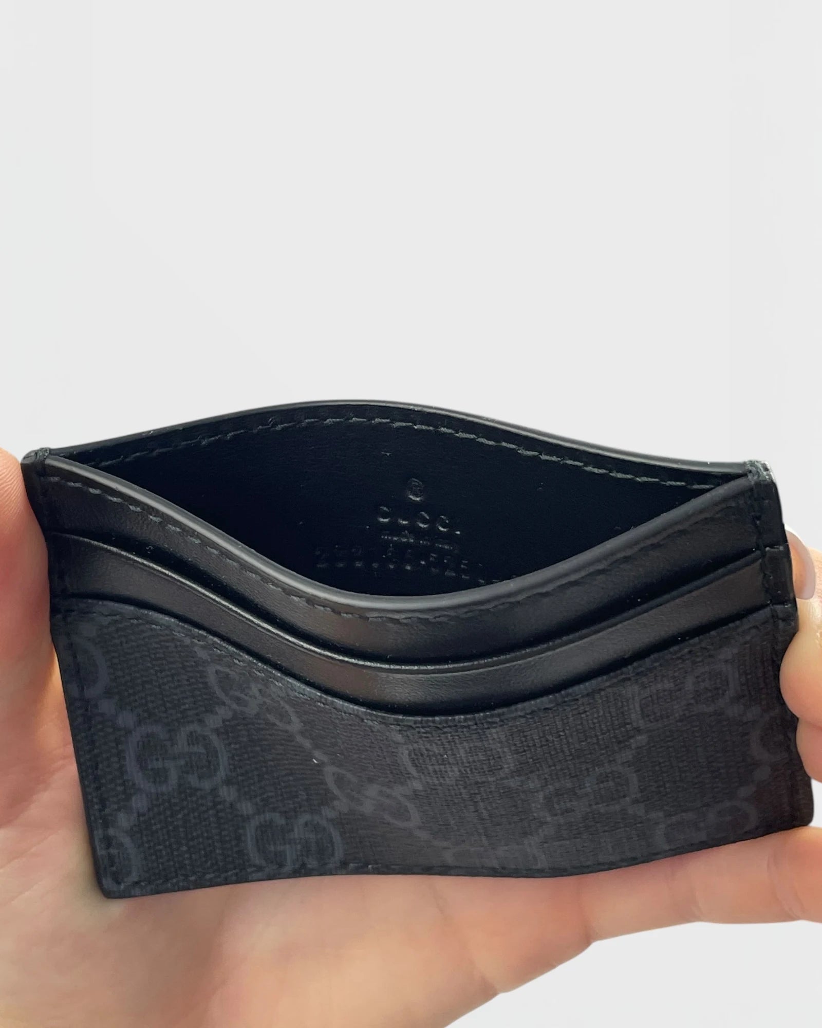 Gucci black porte-cartes