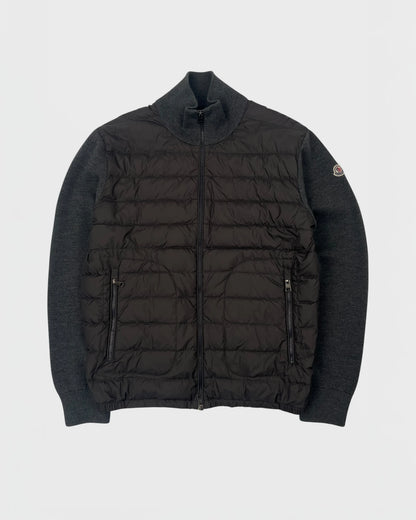 Moncler cardigan bi-matière
