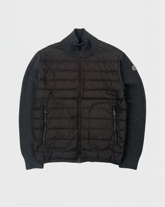 Moncler cardigan bi-matière