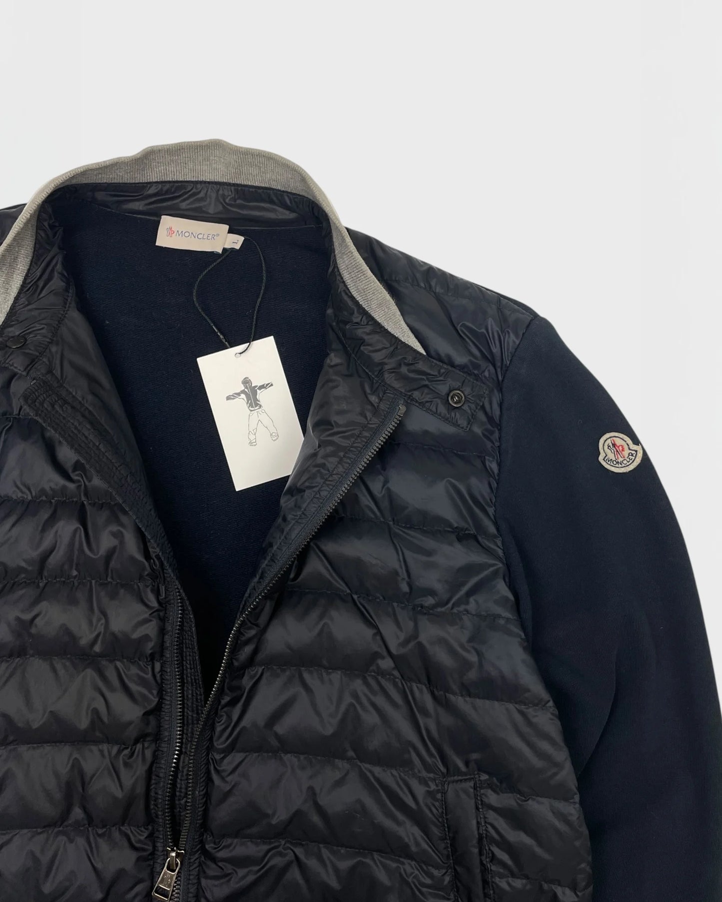 Moncler bi-matière doudoune