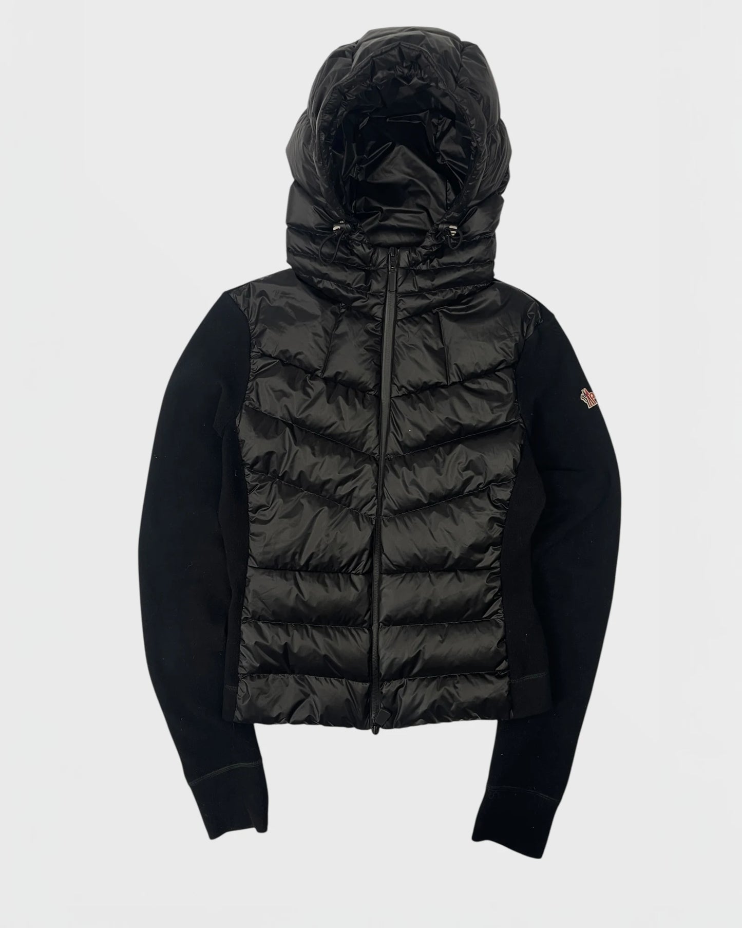 Moncler doudoune bi-matière cardigan femme