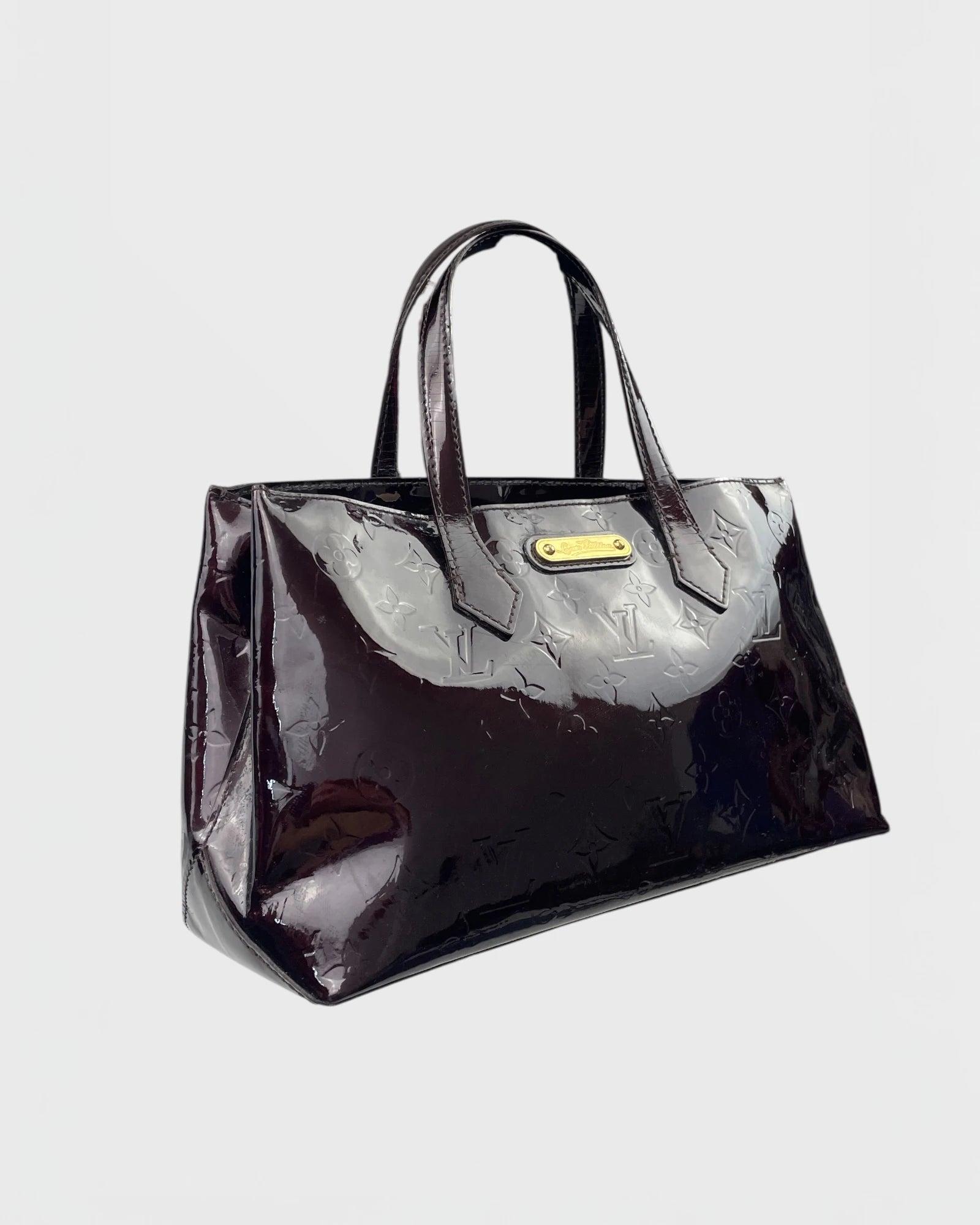 Louis Vuitton sac à main Wilshire cuir verni