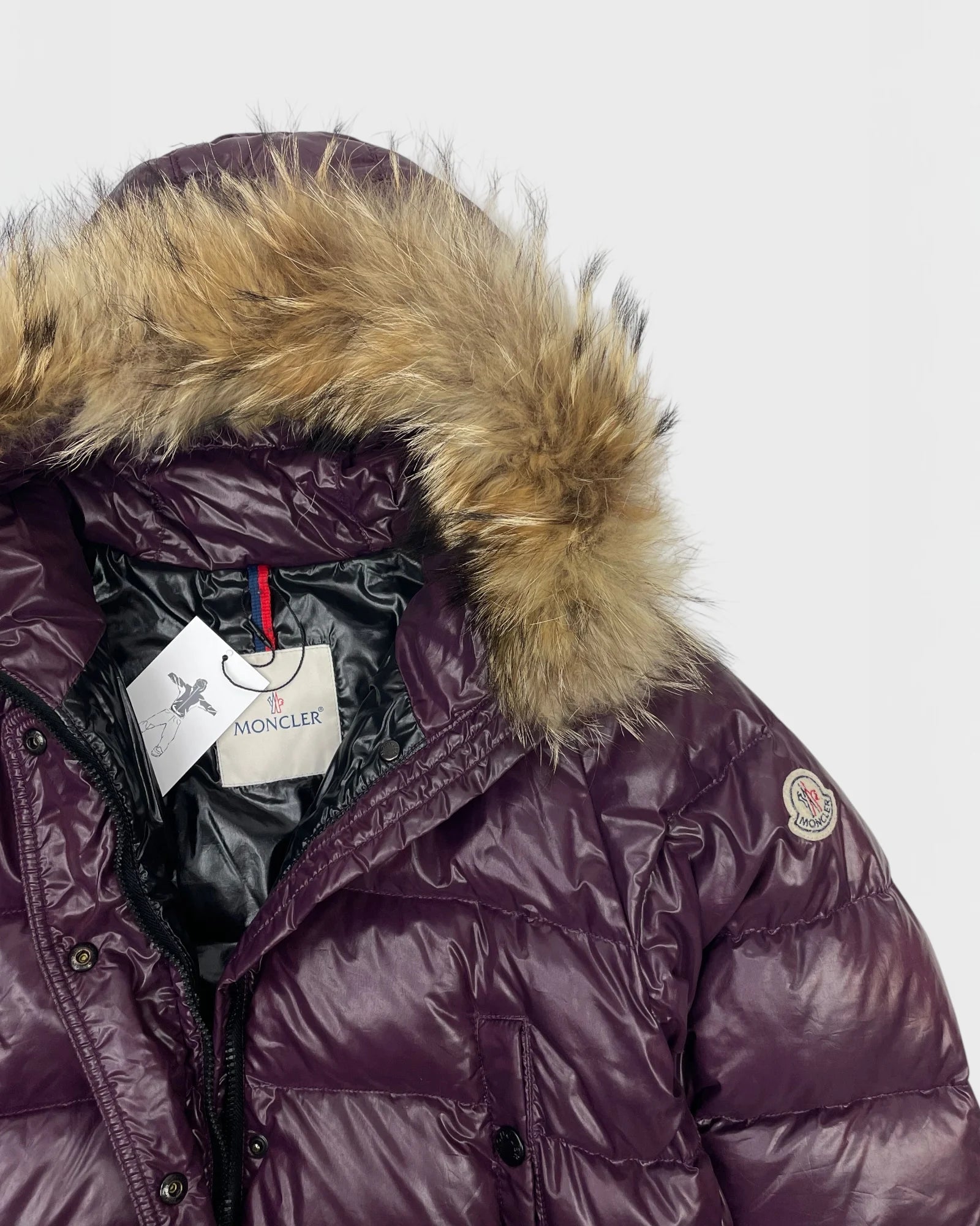 Moncler doudoune capuche à fourrure