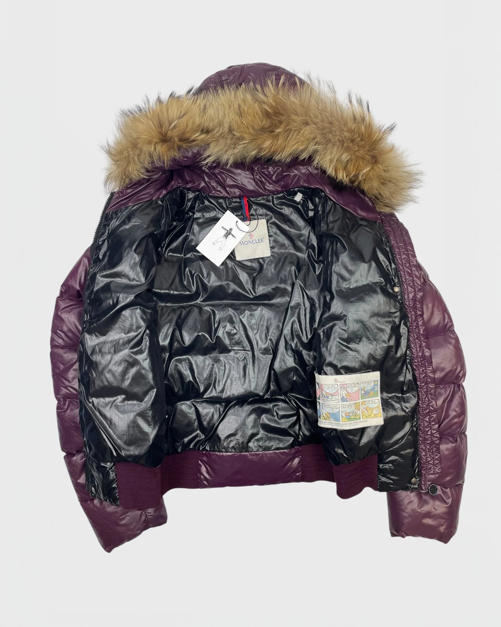 Moncler doudoune capuche à fourrure