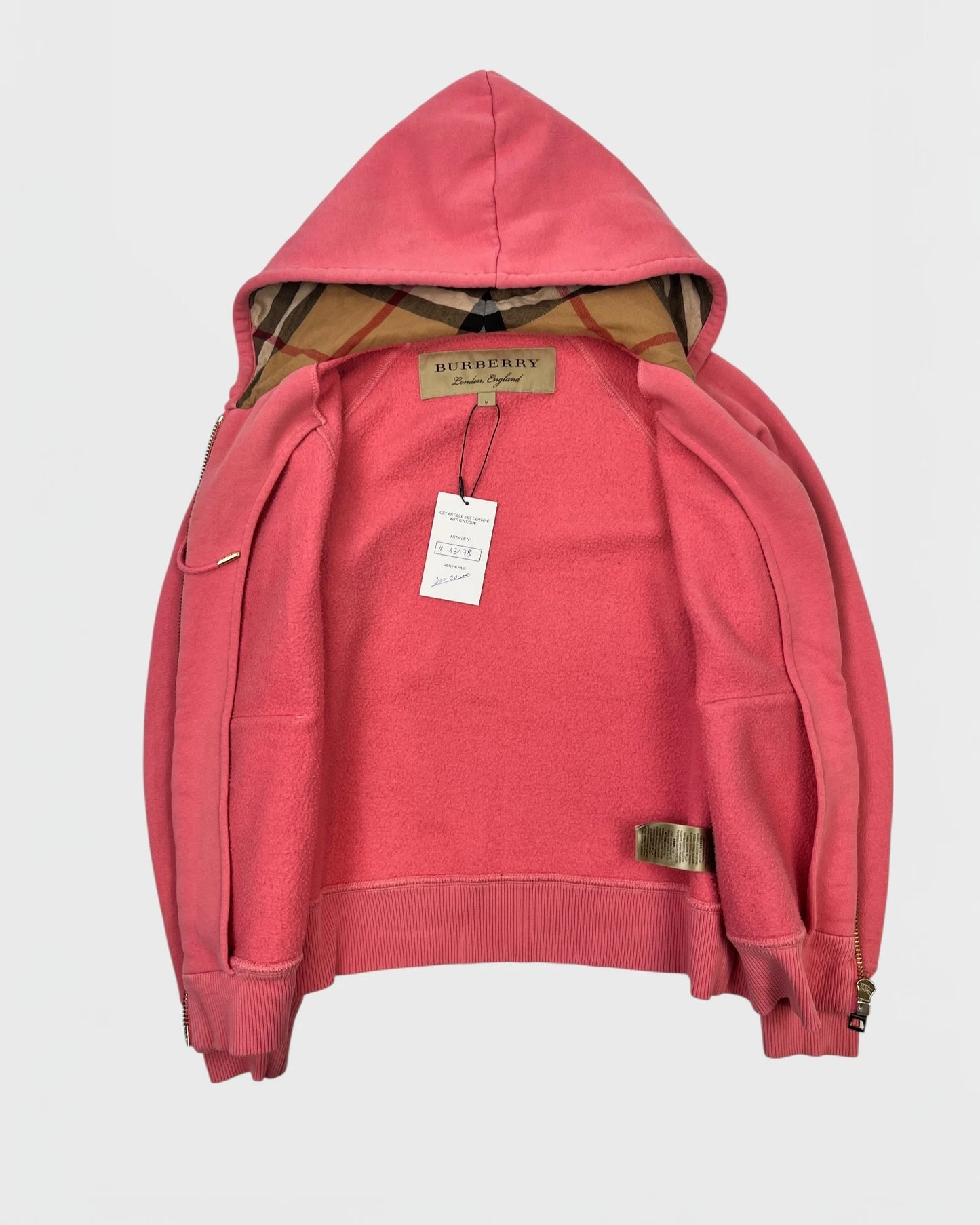 Burberry gilet à capuche femme