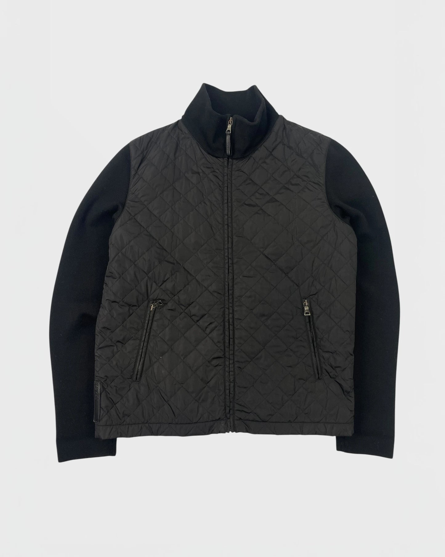 Prada veste bi-matière cardigan