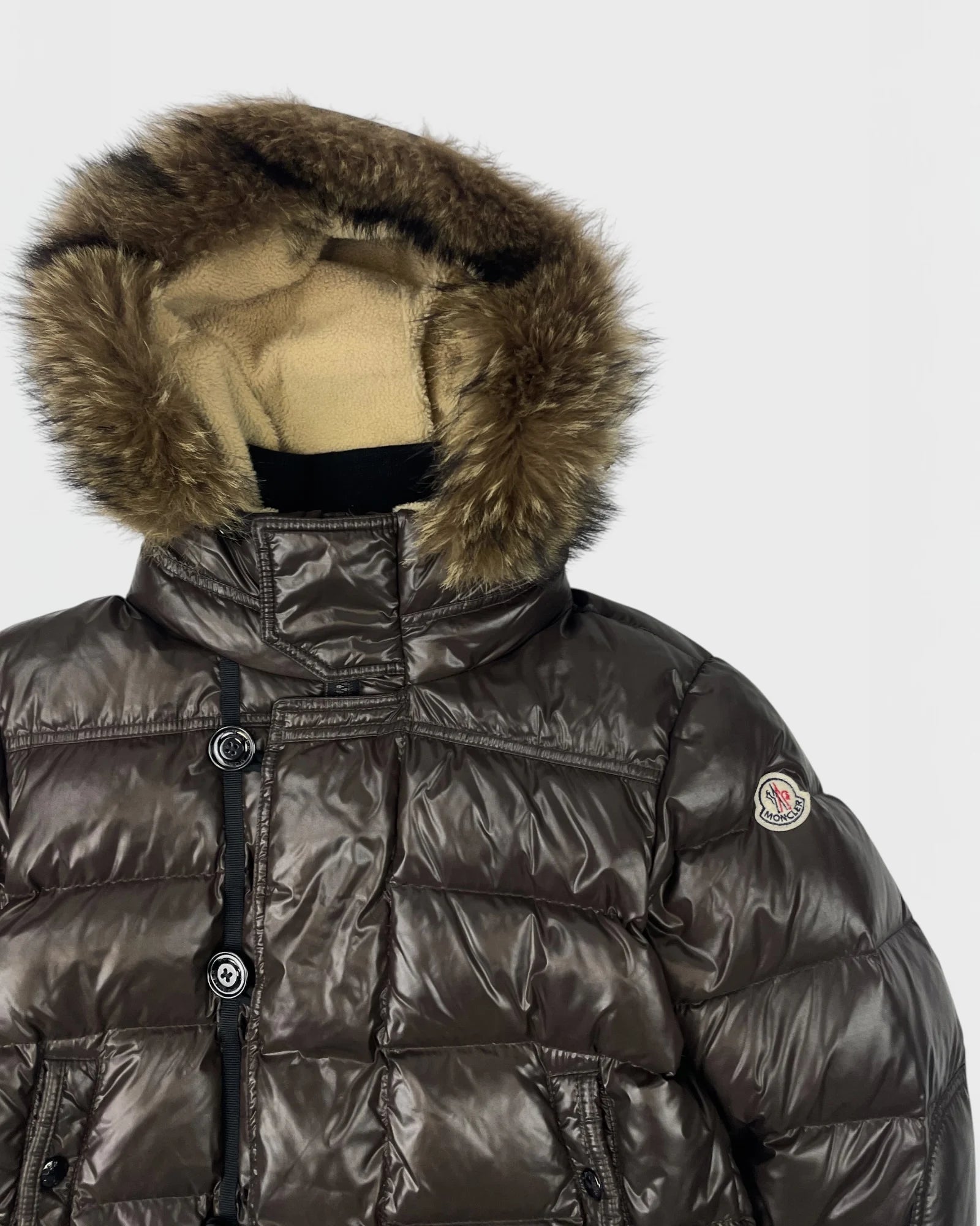 Moncler doudoune fourrue