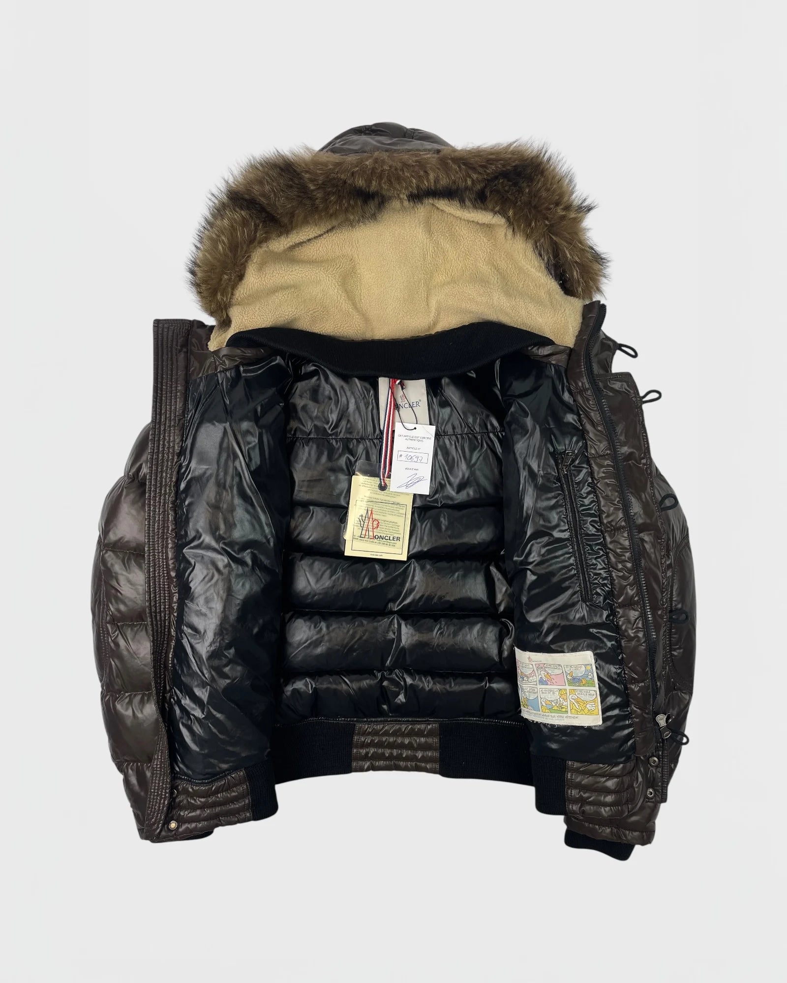 Moncler doudoune fourrue
