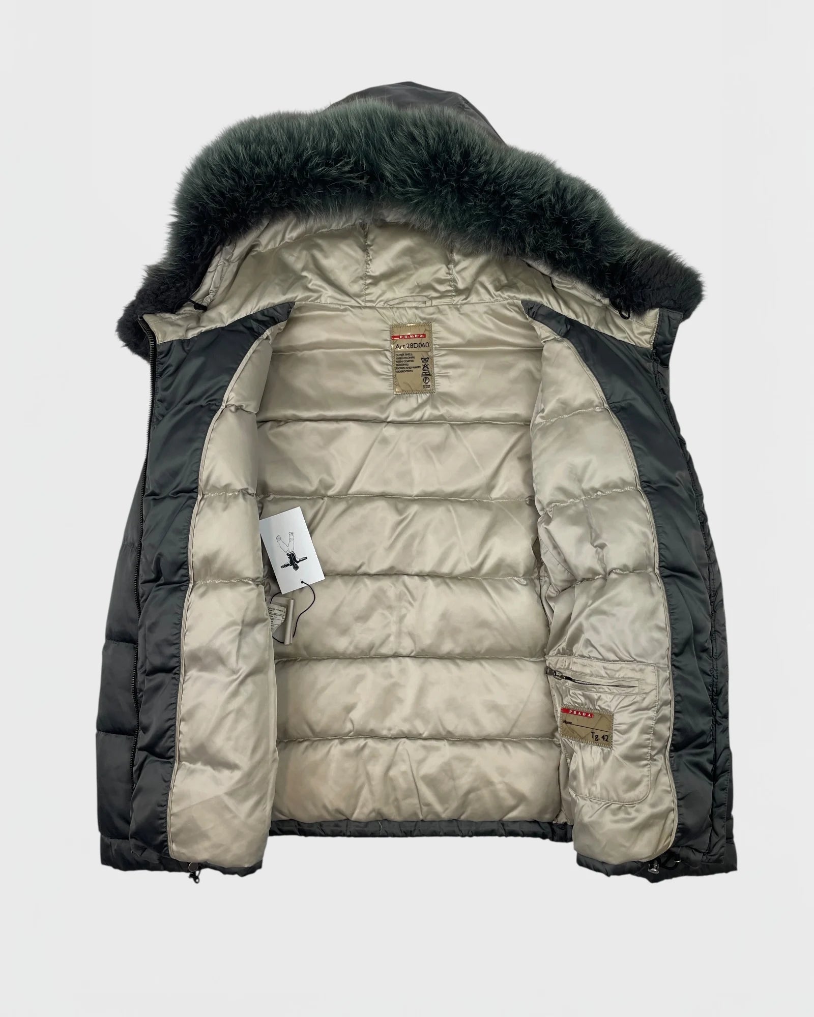Prada doudoune fourrure