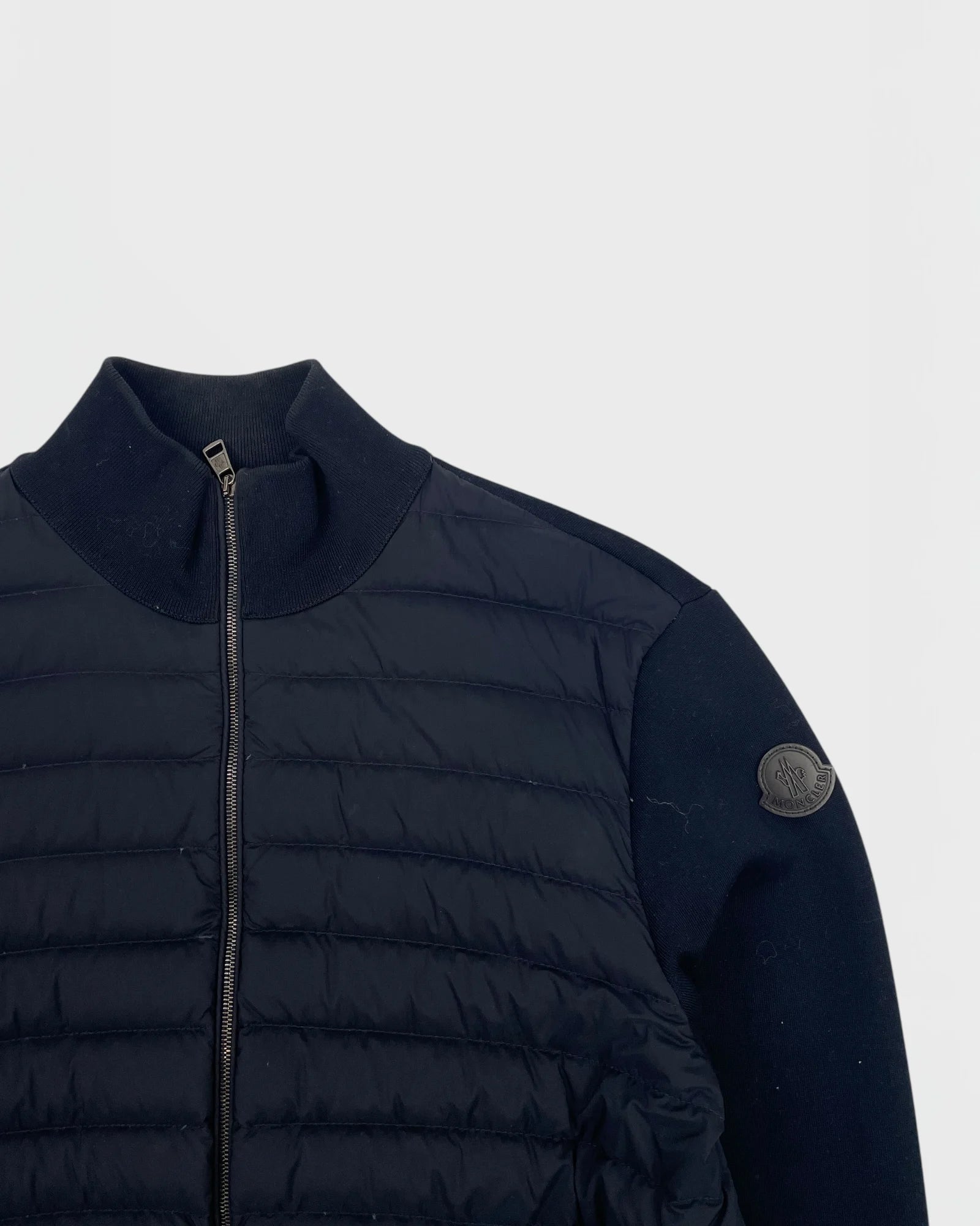 Moncler veste bi-matière cardigan