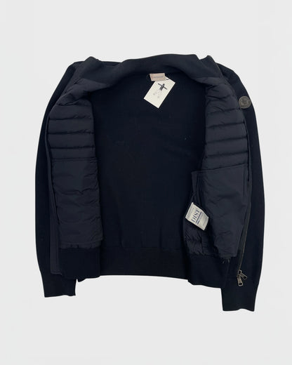 Moncler veste bi-matière cardigan