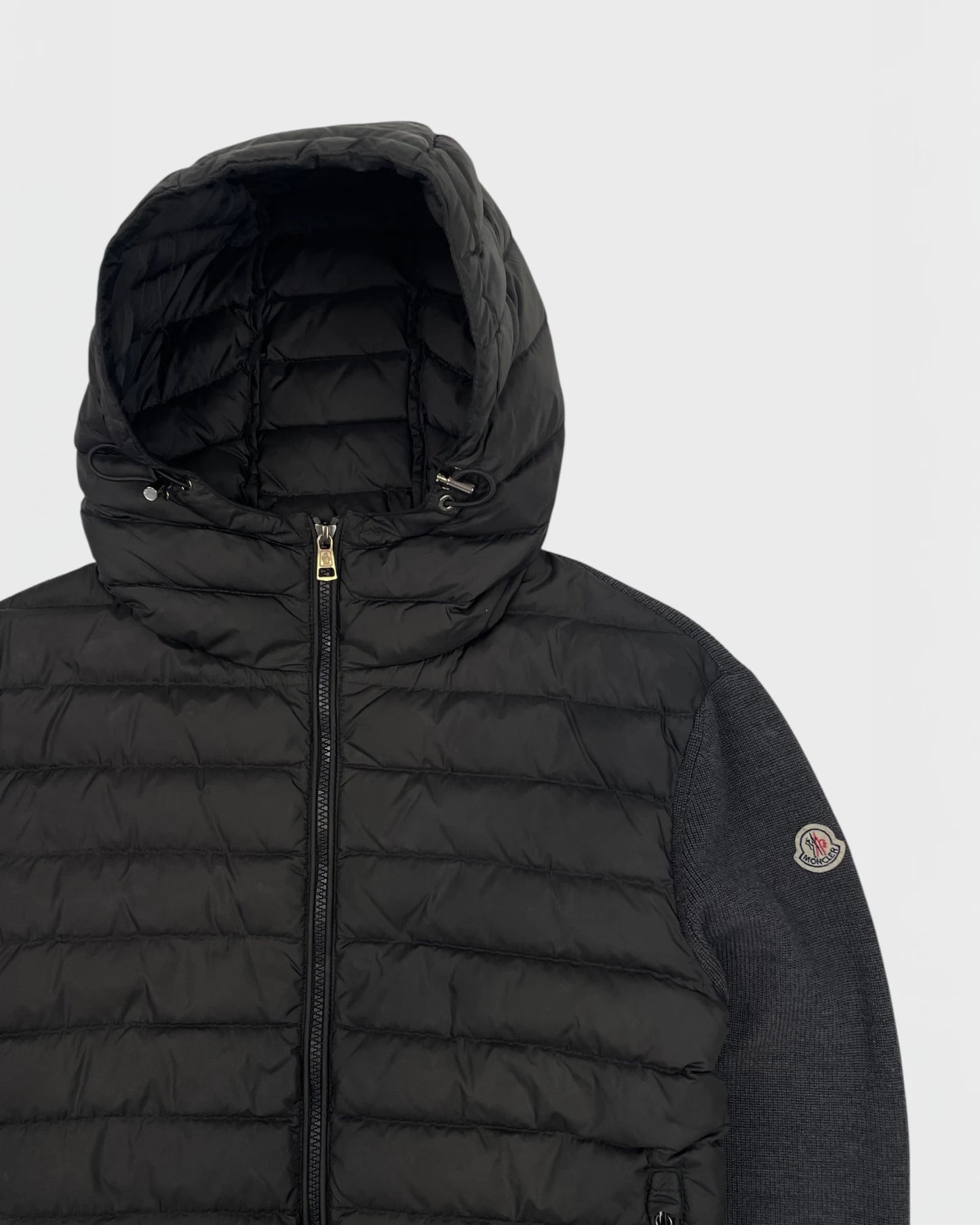 Moncler veste bi-matière cardigan