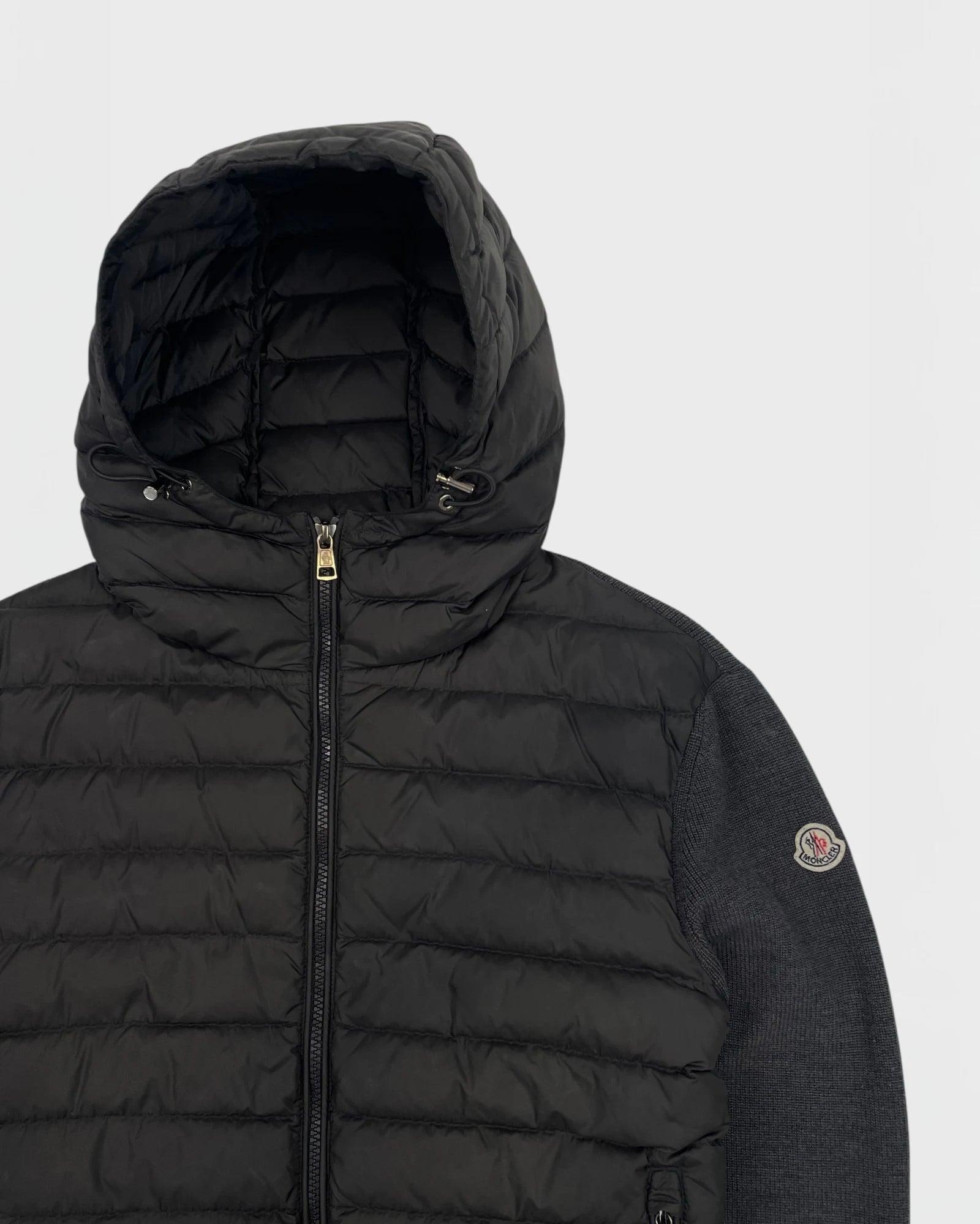 Moncler veste bi-matière cardigan