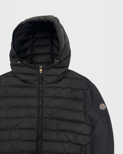 Moncler veste bi-matière cardigan