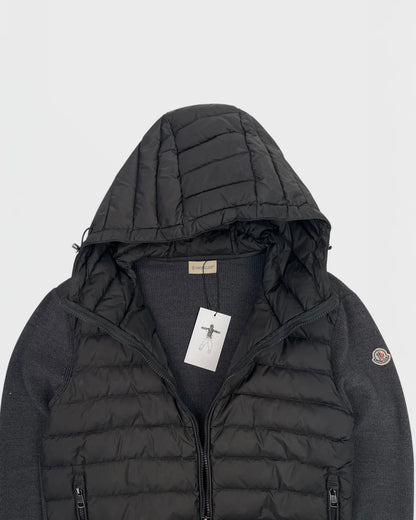 Moncler veste bi-matière cardigan
