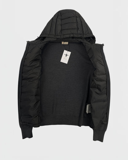 Moncler veste bi-matière cardigan