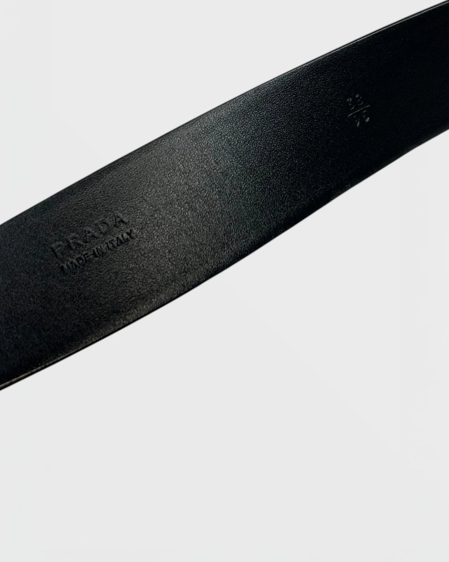 Prada cuir safiano ceinture