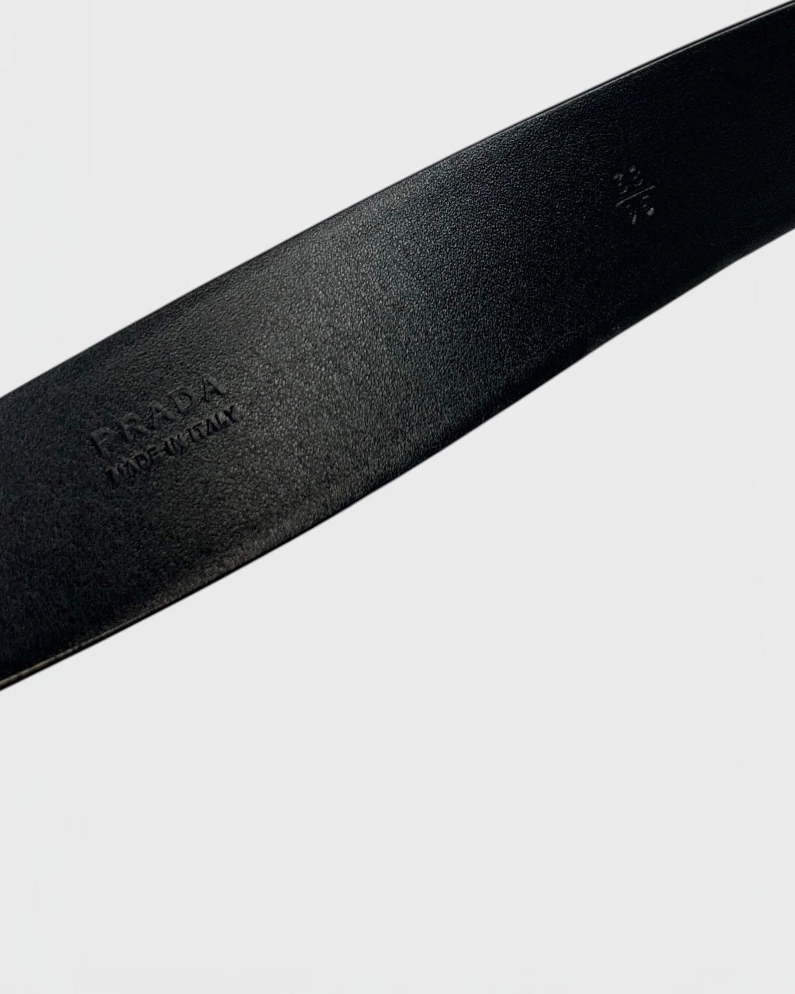 Prada cuir safiano ceinture