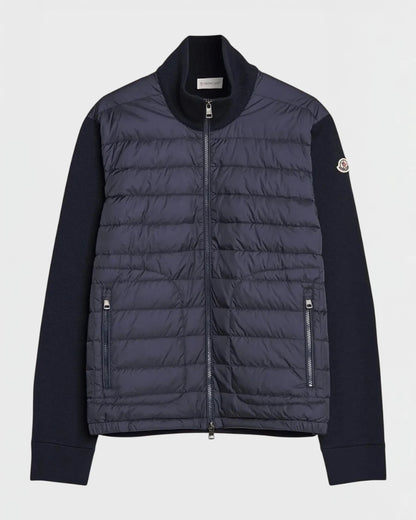 Moncler cardigan bi-matière veste