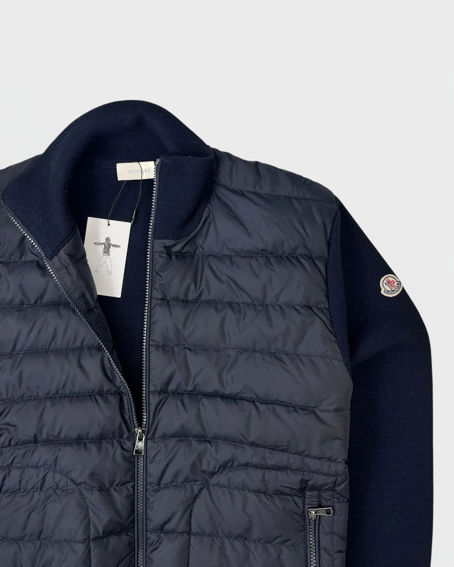 Moncler cardigan bi-matière veste
