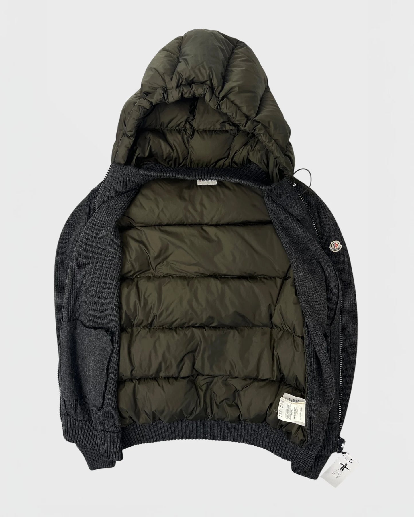 Moncler veste bi-matière doudoune