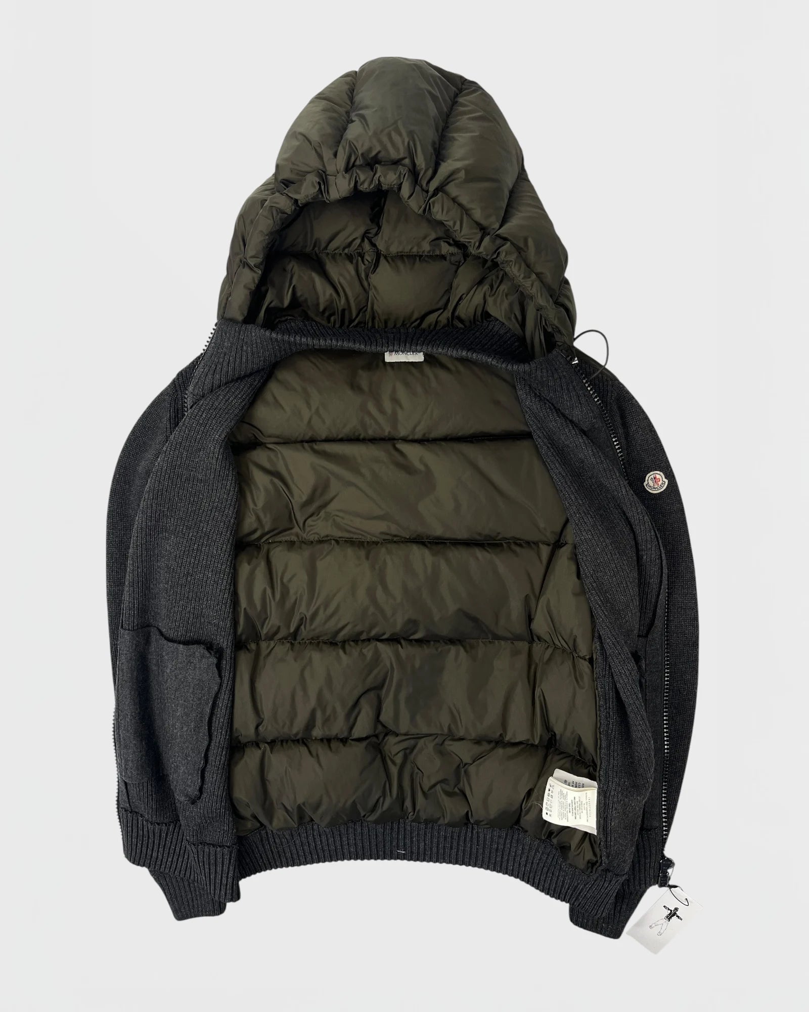 Moncler veste bi-matière doudoune