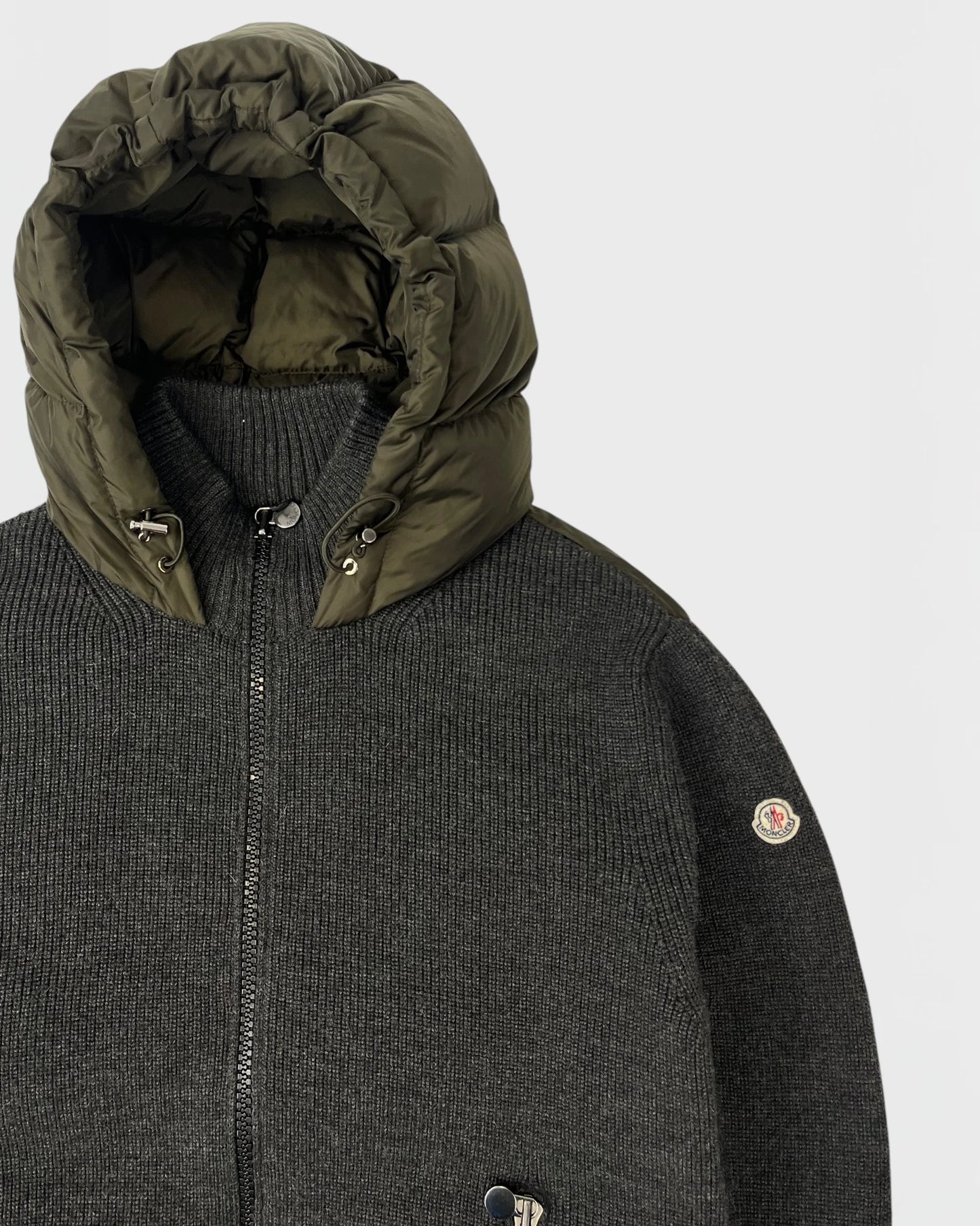 Moncler veste bi-matière doudoune