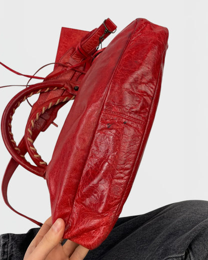 Balenciaga city bag red sac à main