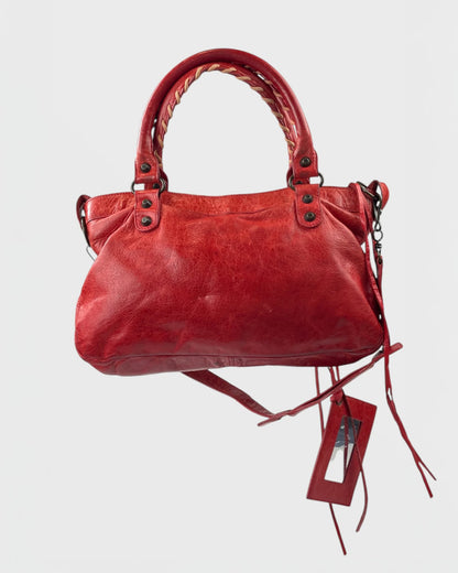 Balenciaga city bag red sac à main