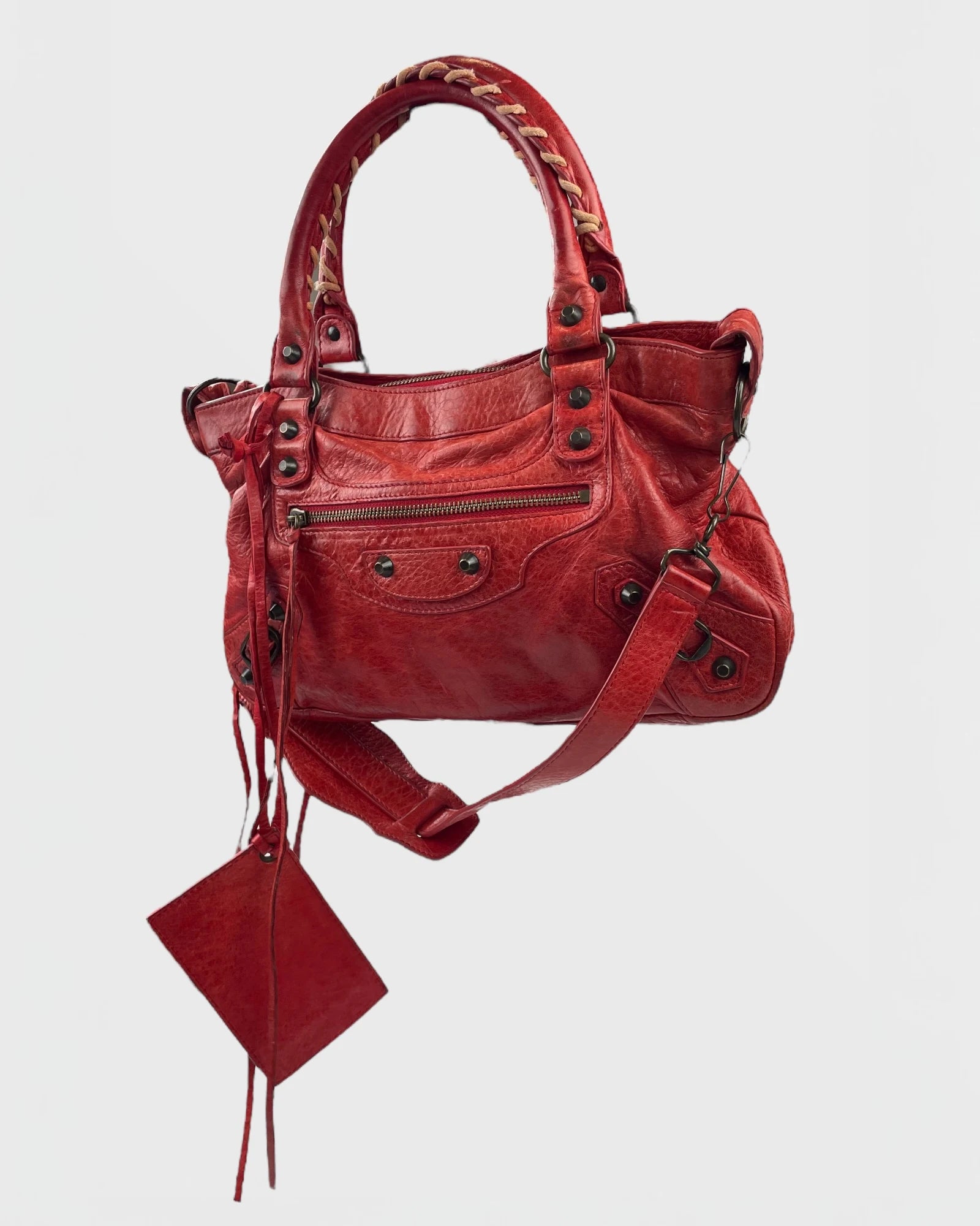 Balenciaga city bag red sac à main