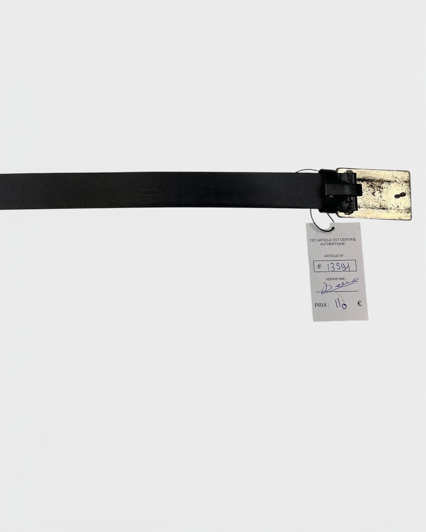 Prada ceinture cuir safiano