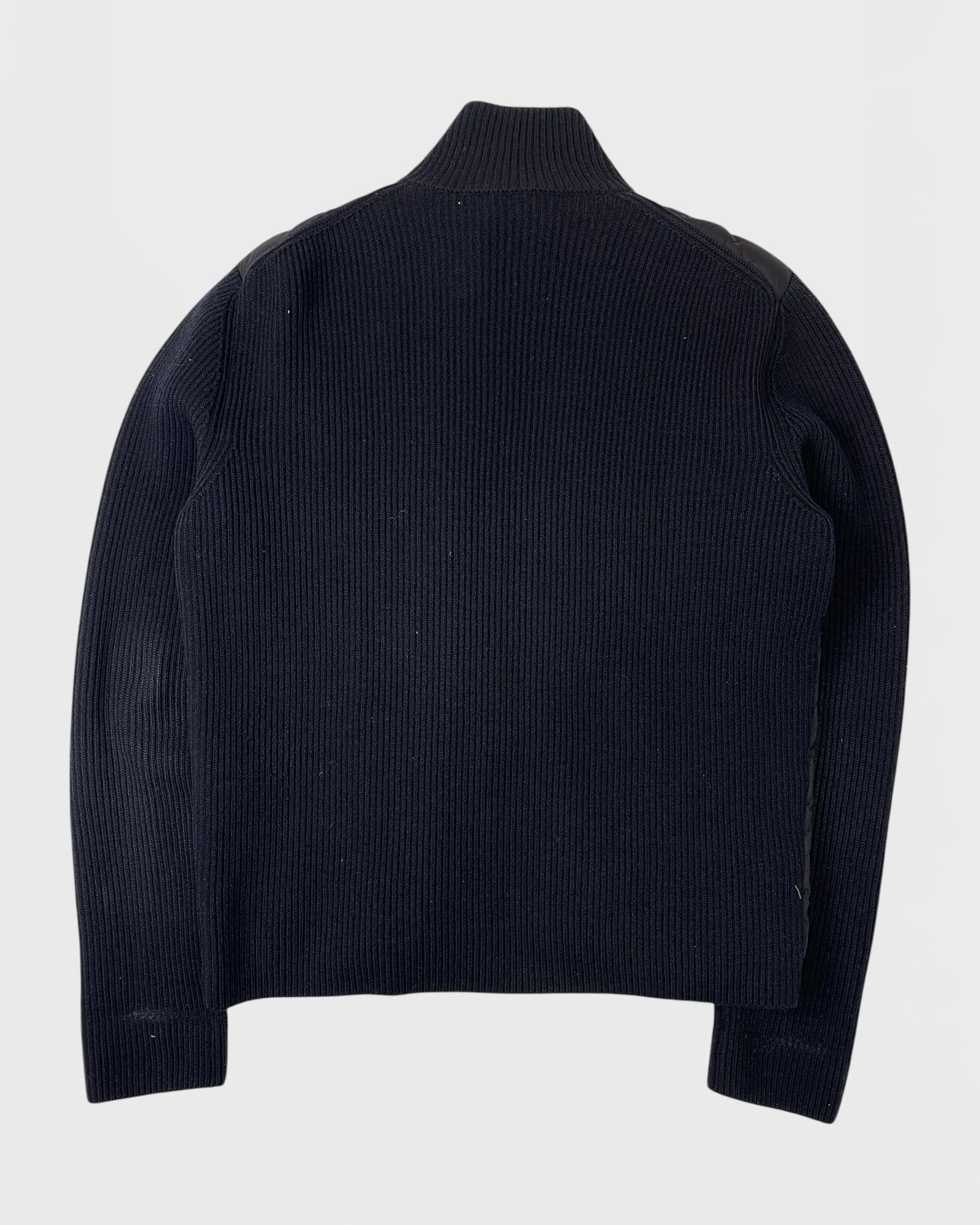 Moncler bi-matière doudoune veste cardigan