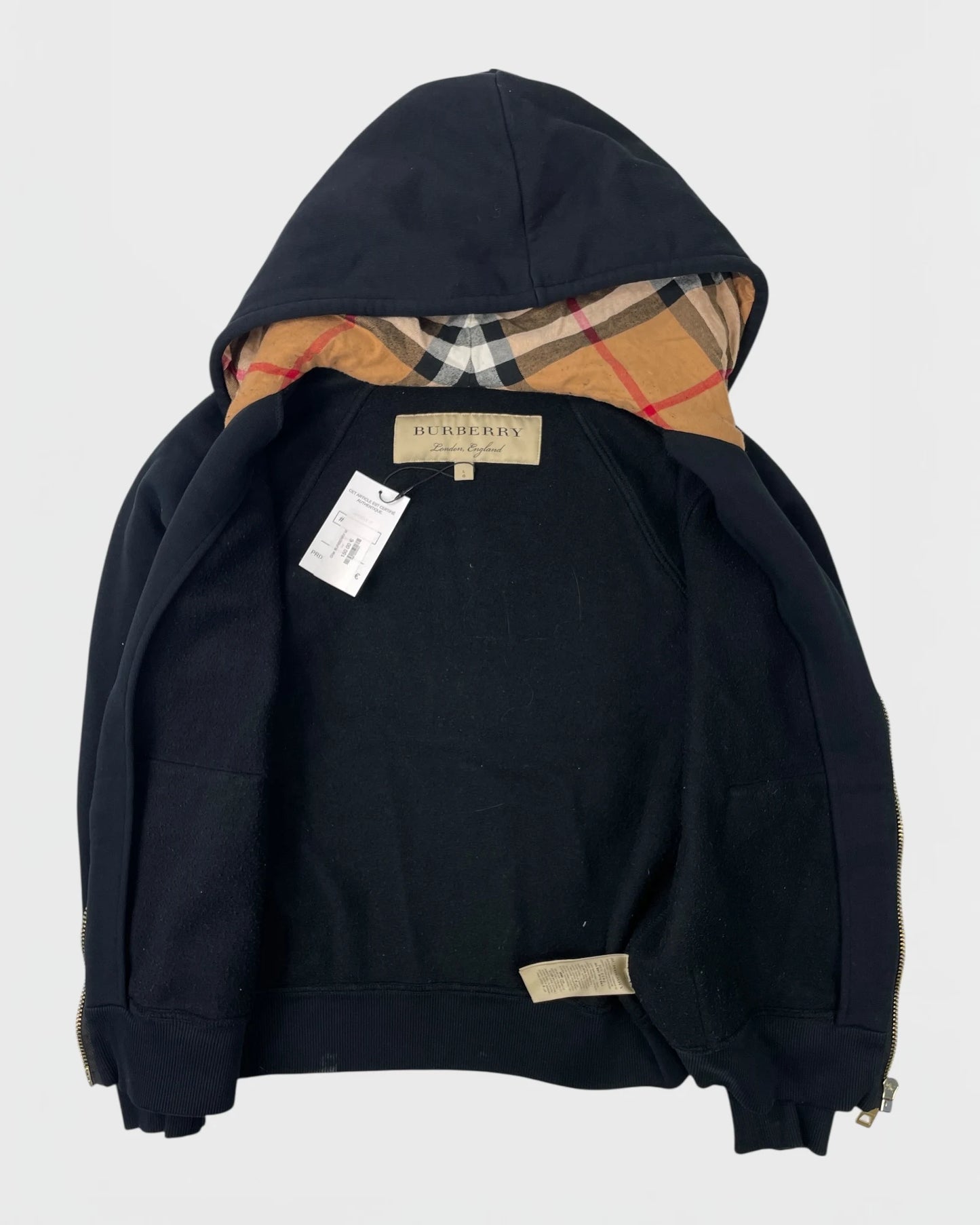 Burberry gilet à capuche