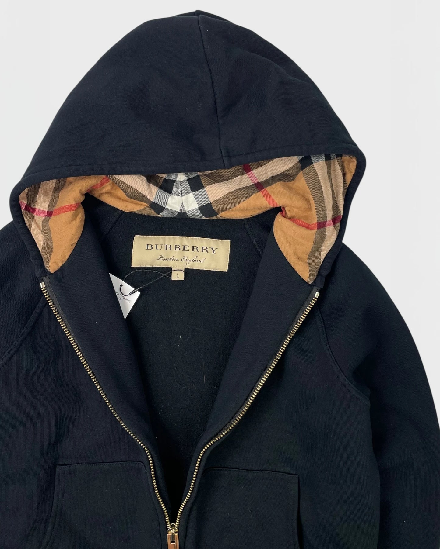 Burberry gilet à capuche