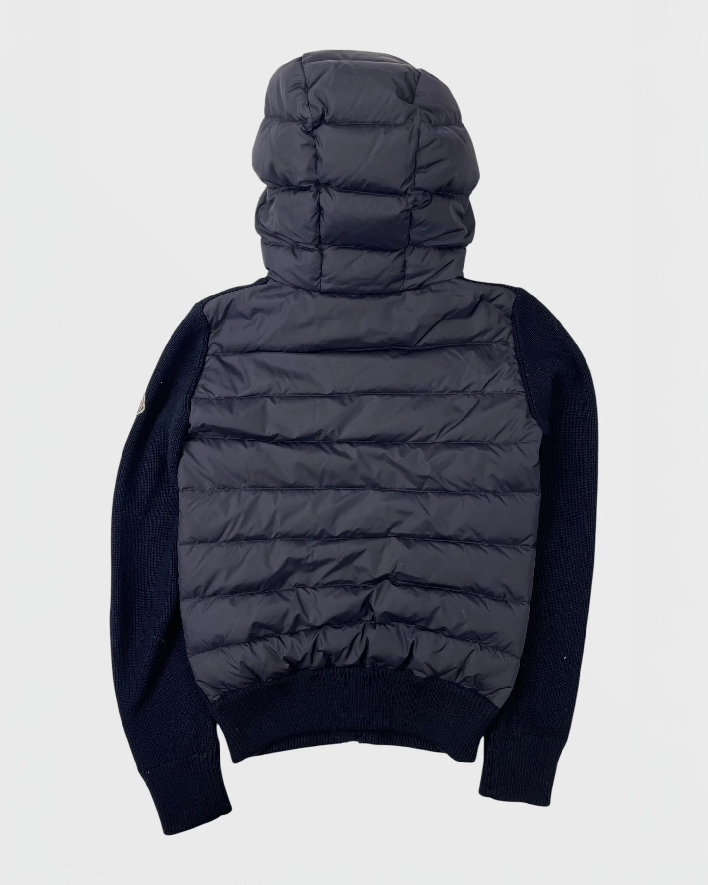 Moncler bi-matière doudoune veste cardigan