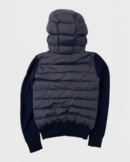 Moncler bi-matière doudoune veste cardigan