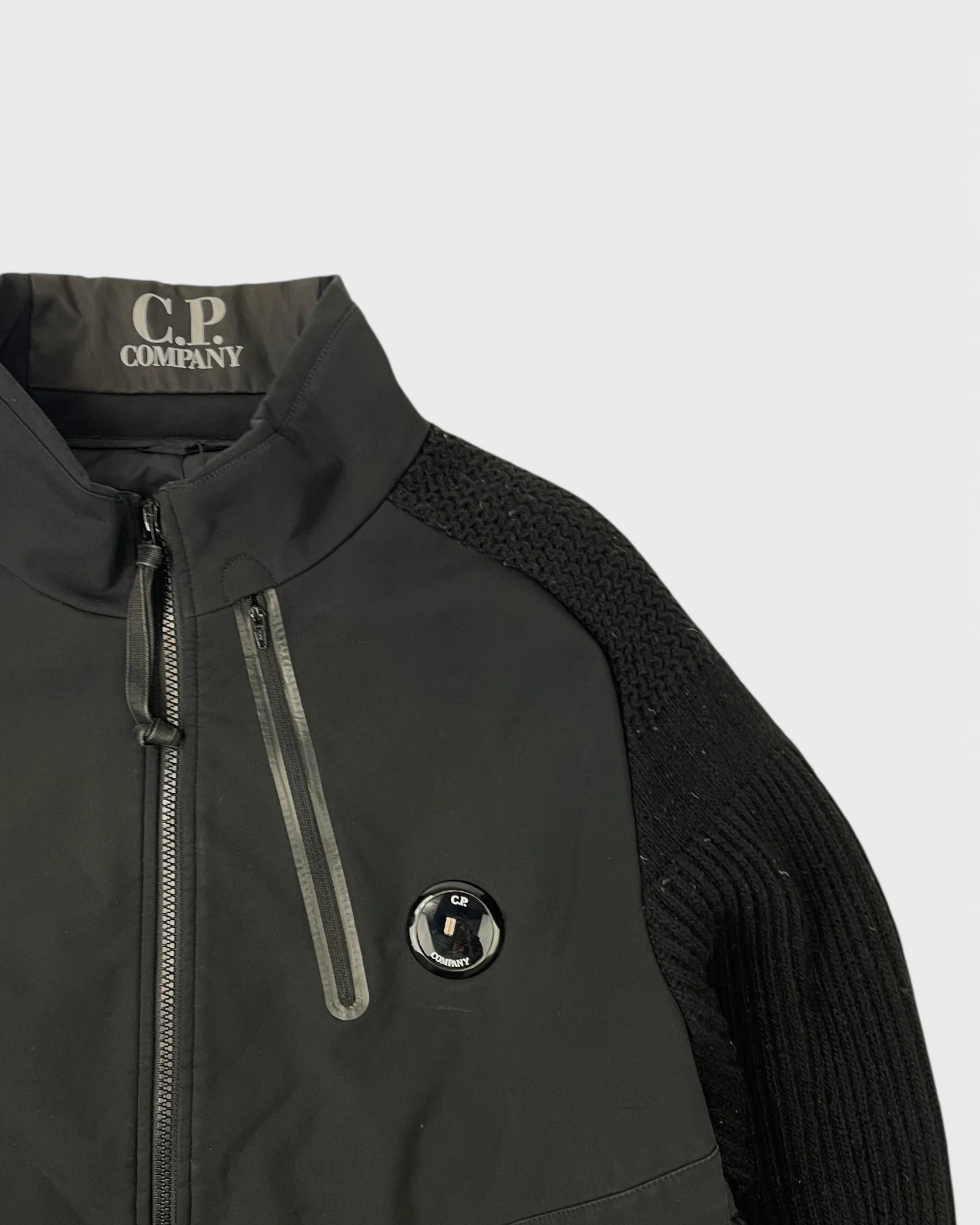 C.P company bi-matière doudoune veste cardigan