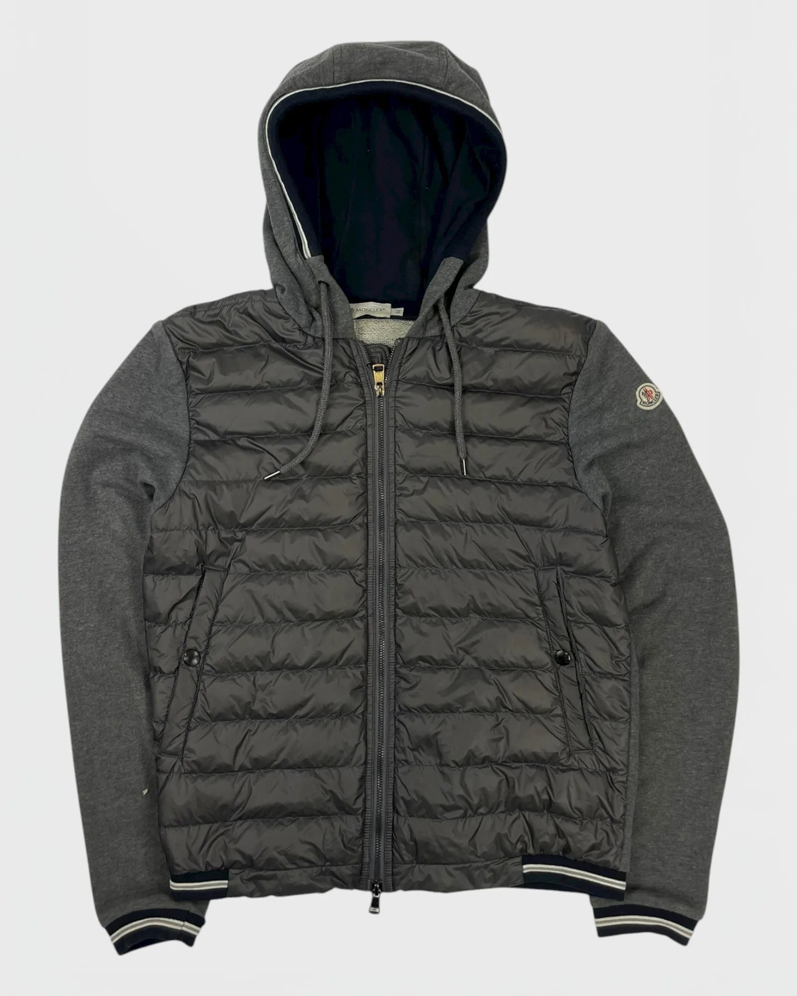 Moncler veste bi-matière cardigan