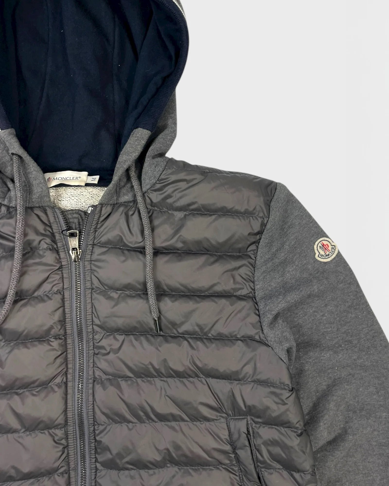 Moncler veste bi-matière cardigan