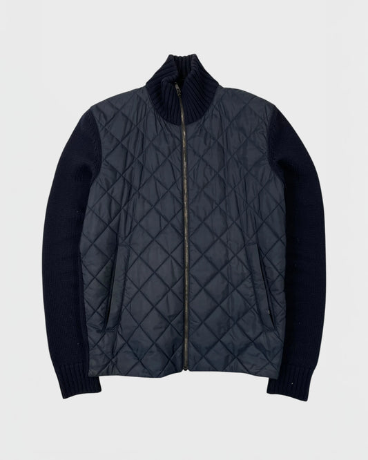 Prada veste bi-matière cardigan