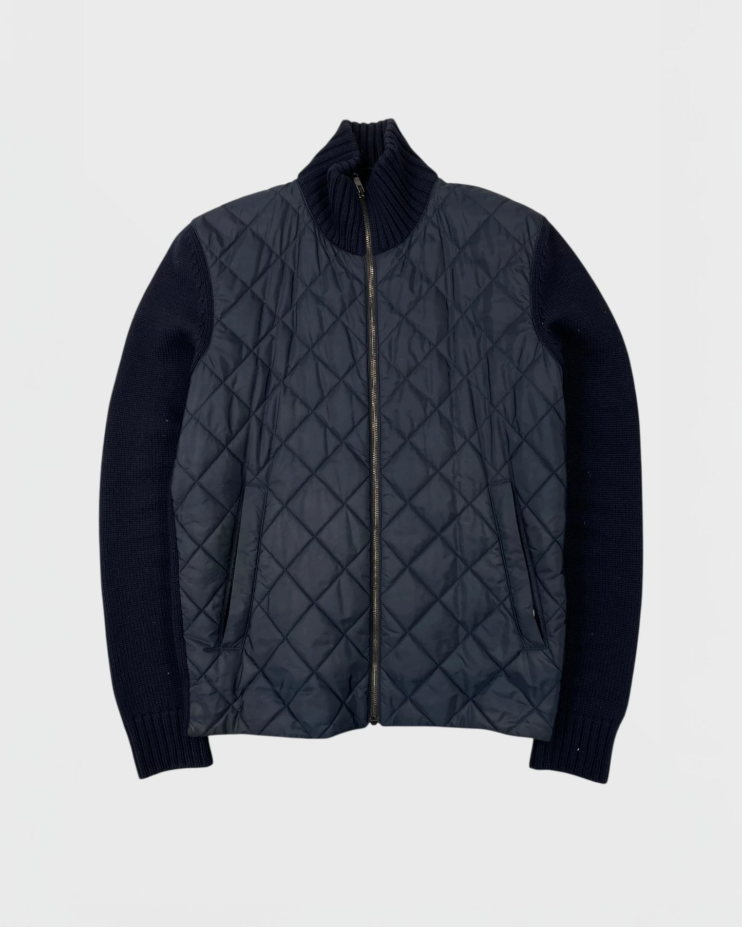 Prada veste bi-matière cardigan